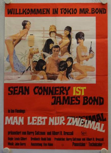 James Bond 007: Man lebt nur zweimal originales deutsches Filmplakat